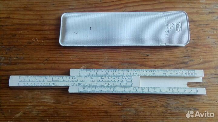 Линейка логарифмическая карманная. Новая. СССР