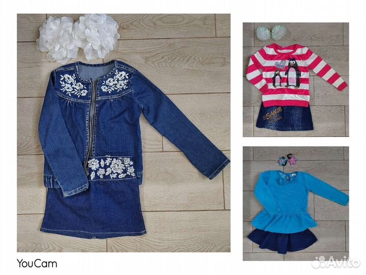 Вещи на девочку пакетом 110 116
