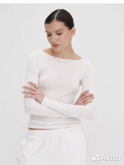 Лонгслив женский из вискозы новый белый,графит
