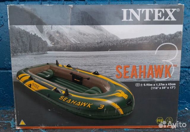 Надувная лодка Intex Seahawk 3\Новая