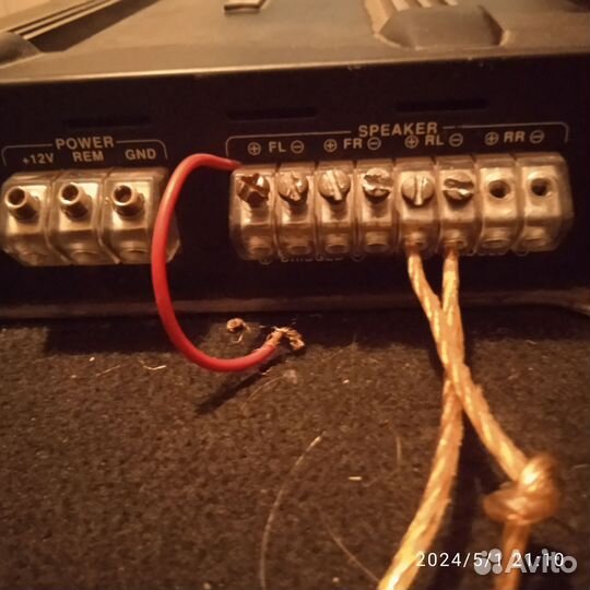 Самбуфер автомобильный sony, 4 канальный усилитель