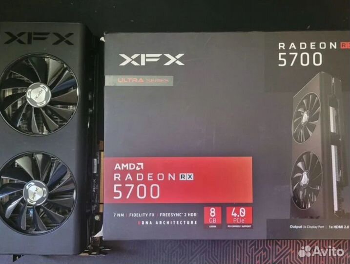 Видеокарта RX 5700 XT 8GB XFX Топовая версия