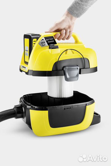 Пылесос Karcher WD 1 Compact Battery Set Новый