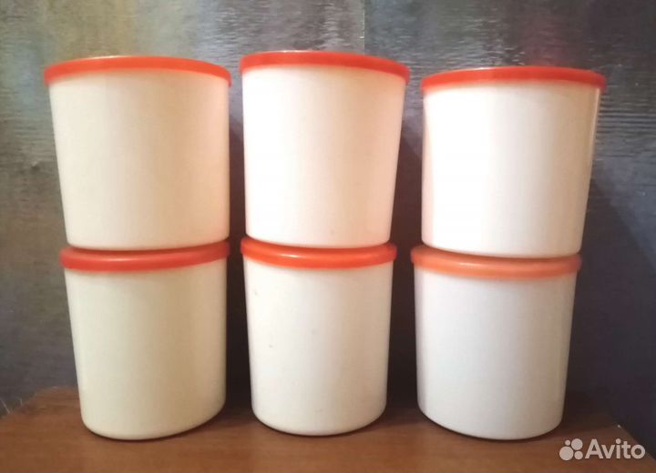 Банки для сыпучих 6шт по 1.5л