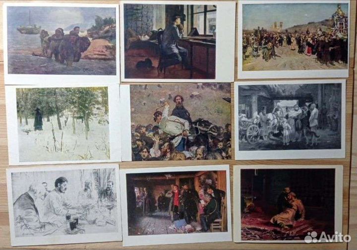 Илья Ефимович Репин, 74 открытки, 50-70е годы