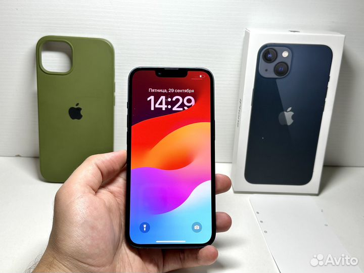 iPhone 13 128гб (4 мес ему, 100акб, есть коцки)