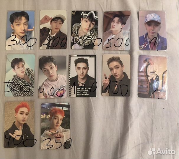 Карты stray kids / бан чан