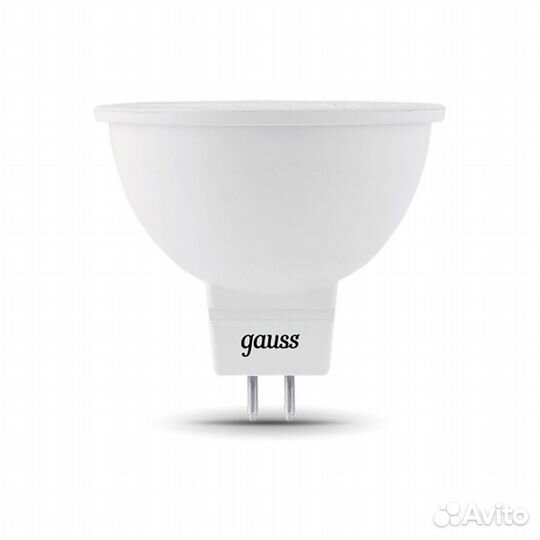 Лампа Gauss Black MR16, GU5.3, 9 Вт, 830лм, 4100K