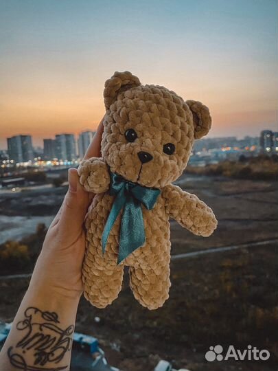 Мишка Тедди вязаные игрушки