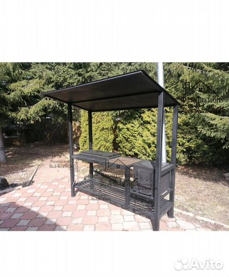 Мангал в стиле loft