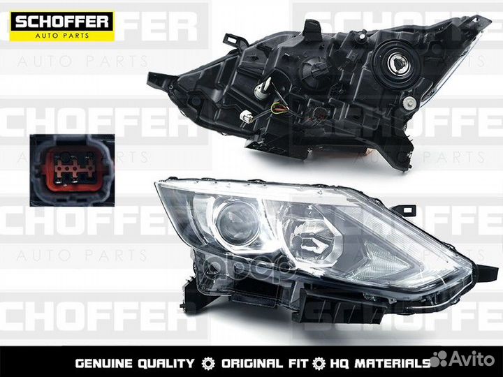 Фара правая диодная полоса Nissan Qashqai J11 1