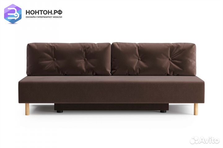 Диван еврокнижка Сайле коричневый