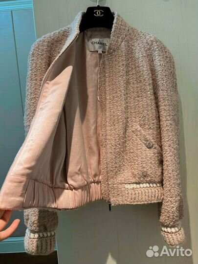 Твидовый жакет бомбер Chanel