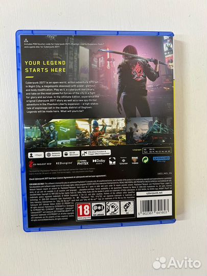 Cyberpunk 2077 ultimate edition ps5 диск бу