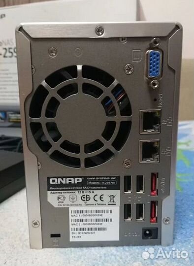 Сетевой накопитель (NAS) qnap TS-259 Pro