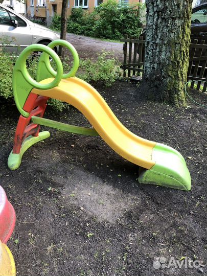 Горка и песочница для улицы