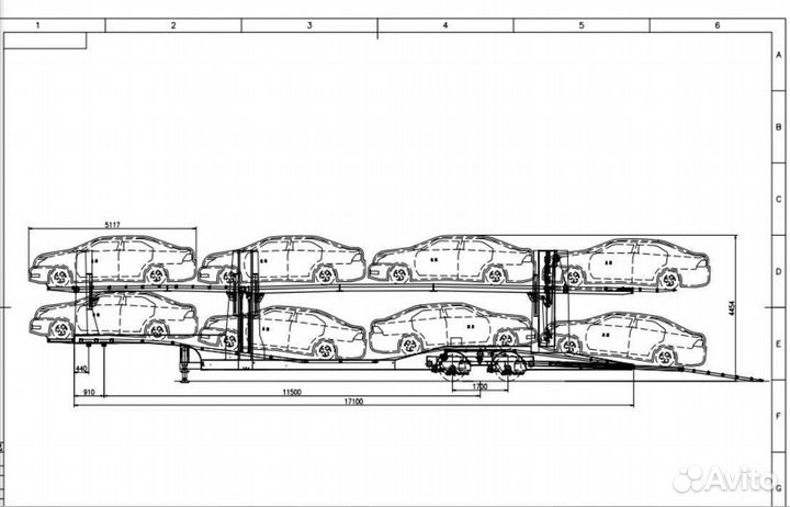 Полуприцеп автовоз Titan 226A2, 2023