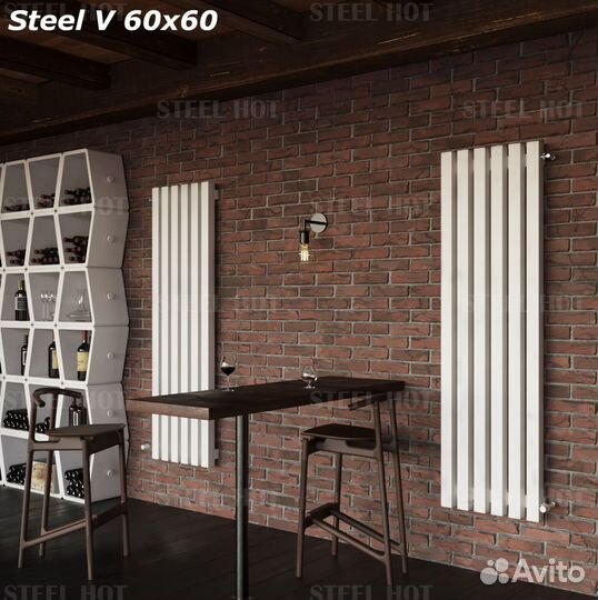 Вертикальный Трубчатый радиатор Steel-Hot от