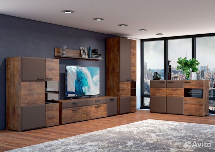 Рио тумба тв 3 двери 2000