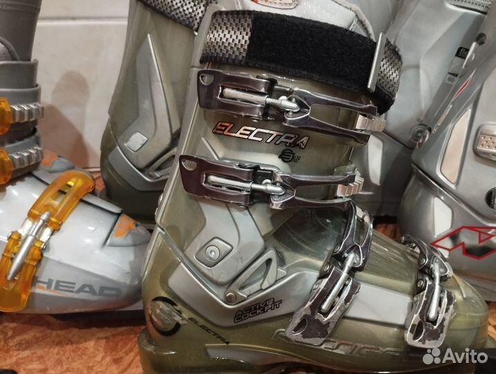 Ботинки 36-41 горнолыжные, лыжи 135-160