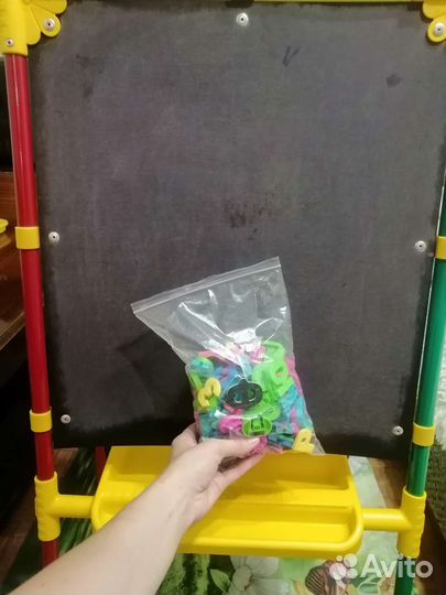 Магнитно меловая доска