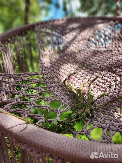 Качели подвесные плетеные новые