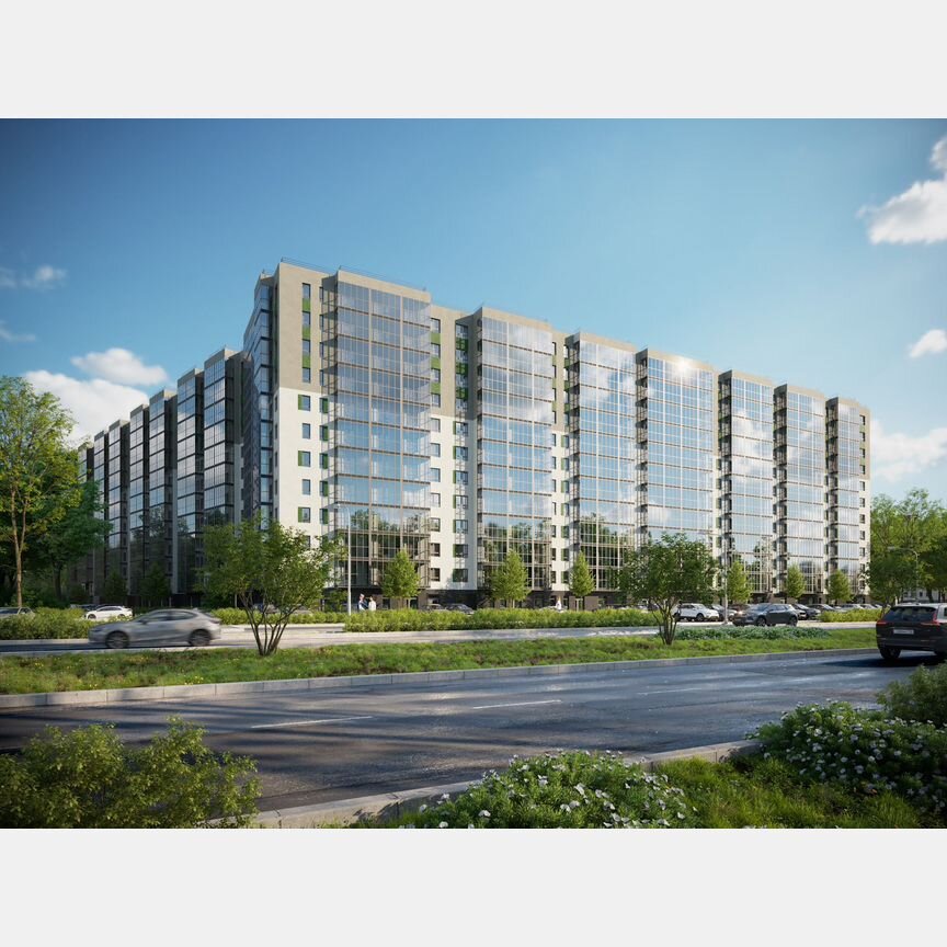 2-к. квартира, 54 м², 10/12 эт.