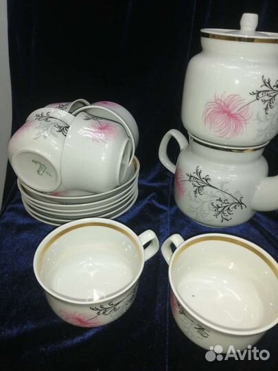 Сервиз чайный фарфор Богданович СССР