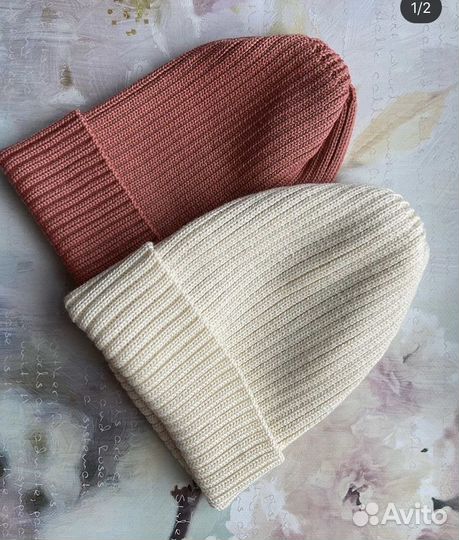 Продаю шапочки из мериноса с шёлком