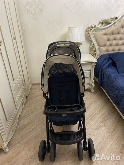 Коляска для погодок двойни