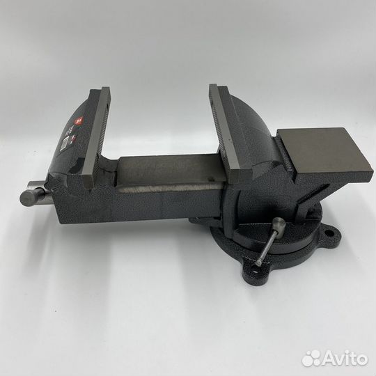 Тиски слесарные 200мм поворотные с наковальней Сер