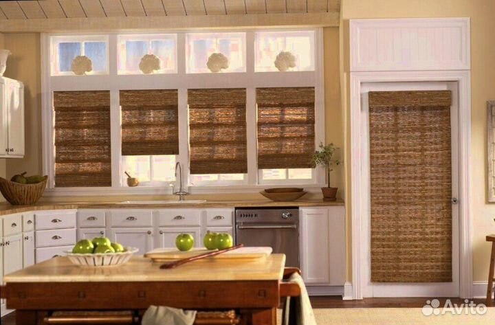 Шторы и жалюзи из бамбука