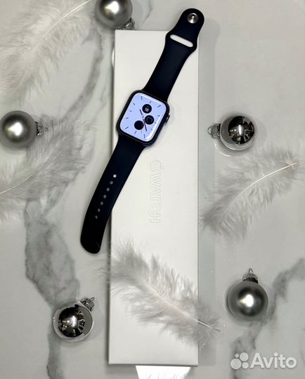 Часы apple watch 7 45 mm blue