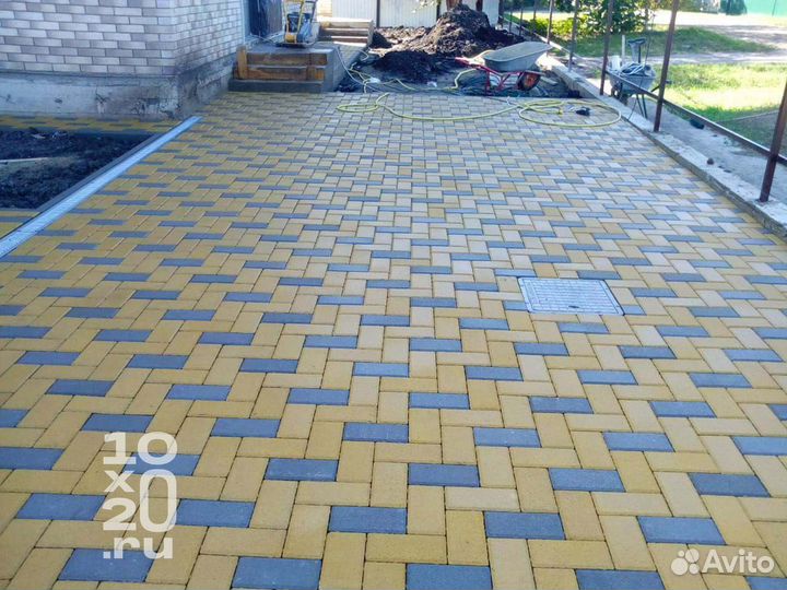 Тротуарная плитка, бордюры, газонная решетка