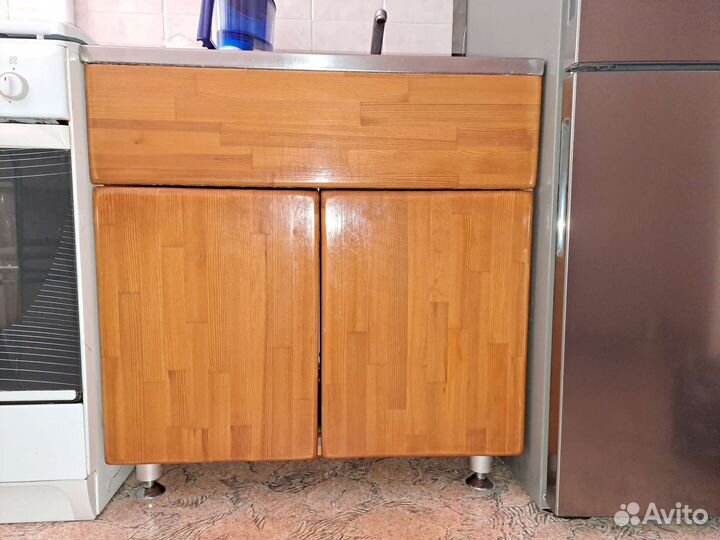 Кухонная мойка с тумбой со смесителем, бу