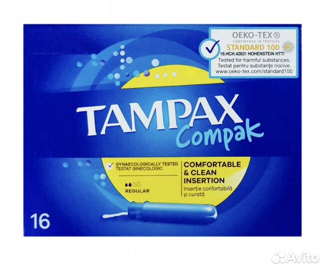 Тампоны Tampax Compak Regular с аппликатором