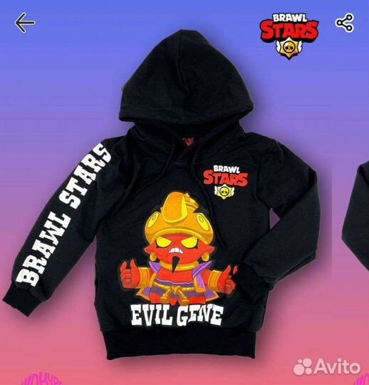 Костюм черный спортивный Brawl Stars 164