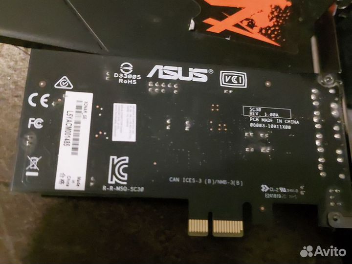 Звуковая карта pci e asus xonar se