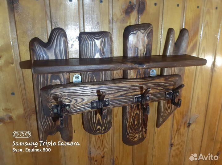 Вешалка- полка для бани