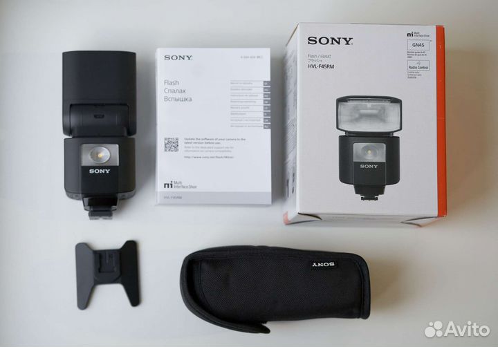 Вспышка Sony HVL-F45RM с беспр. радиоуправлением