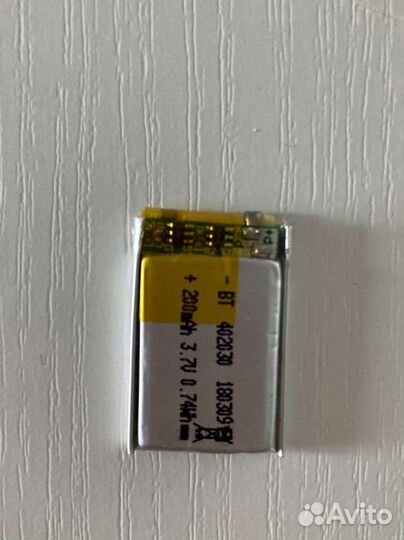 Аккумулятор 402030 Li-Pol 200mAh 3.7V 0.74Wh