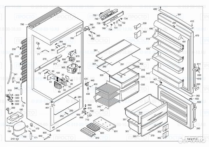 Панель морозильной камеры Indesit, Hotpoint-Aristo