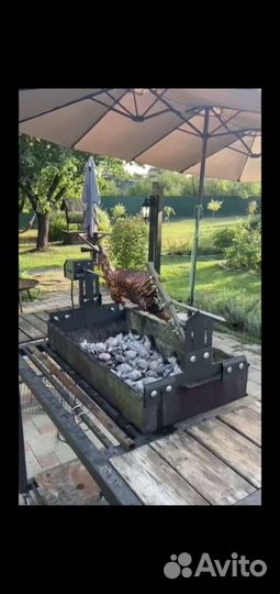 Электровертел для мангала, гриля, барбекю