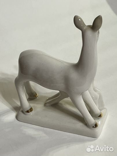 Статуэтка фарфор Олениха зхк Полонное СССР