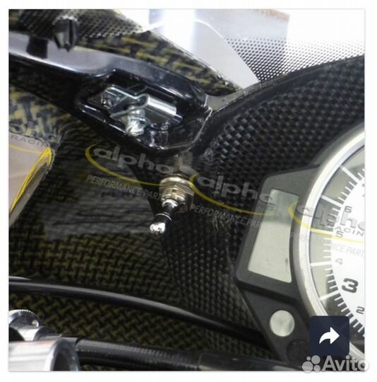 Выключ. зажигания+ антенна AlphaRacing bmw s1000rr