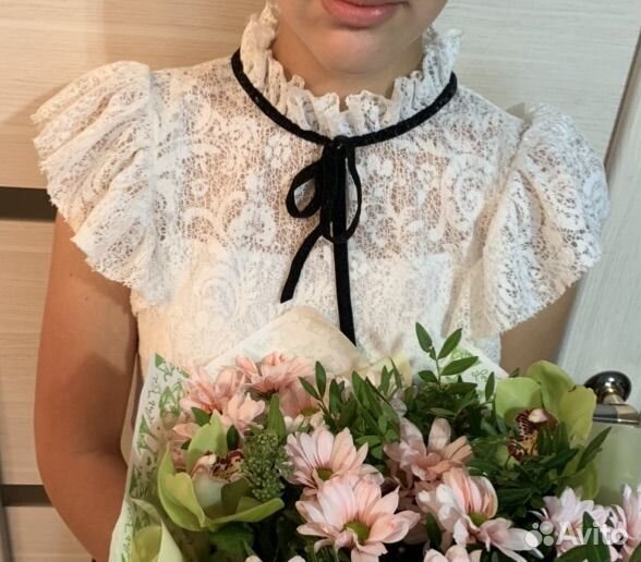 Блузка белая школьная