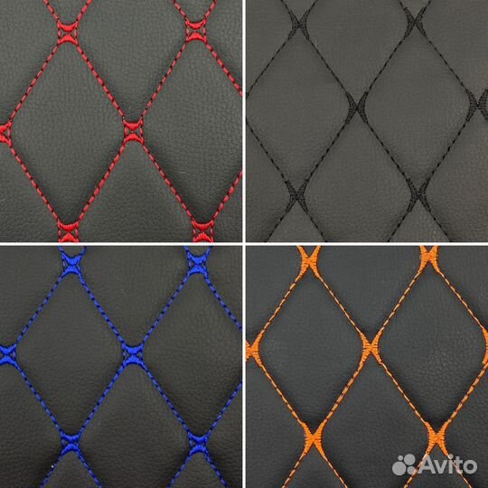 Экокожа на поролоне стеганая