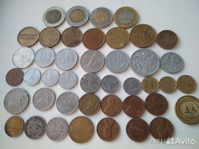 Коллекция монет и купюр (2кг)