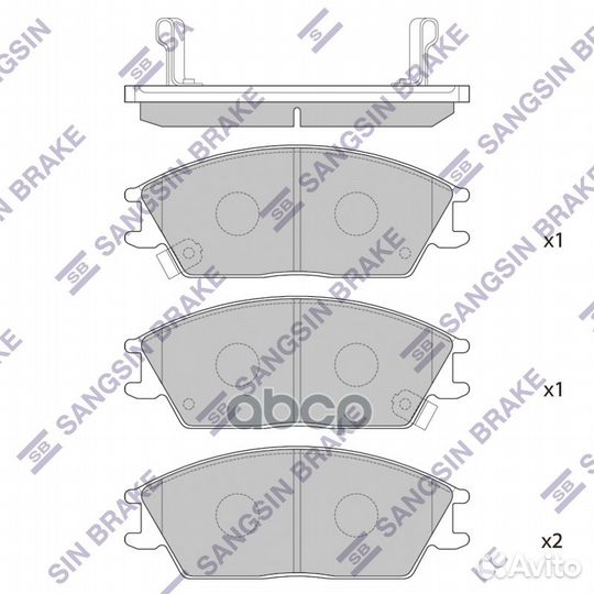 Колодки торм. SP1047 Sangsin brake