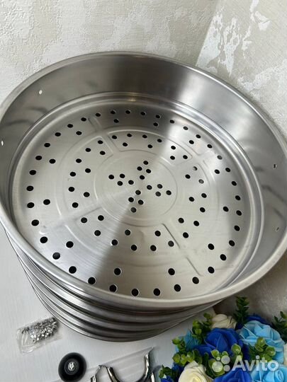 Мантоварка из нержавеющей стали 32 см новая